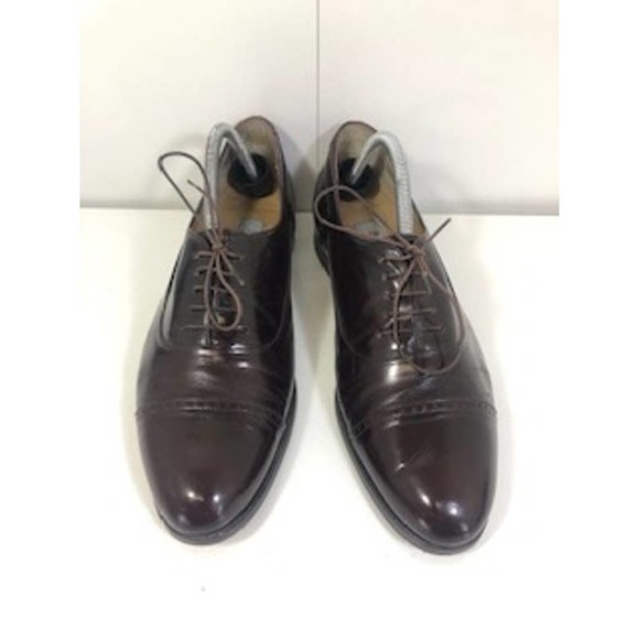 Bally Marconi Leather Cap Toe Lace-Up Oxford Dress Shoes Brown Mens US 10 main image 4